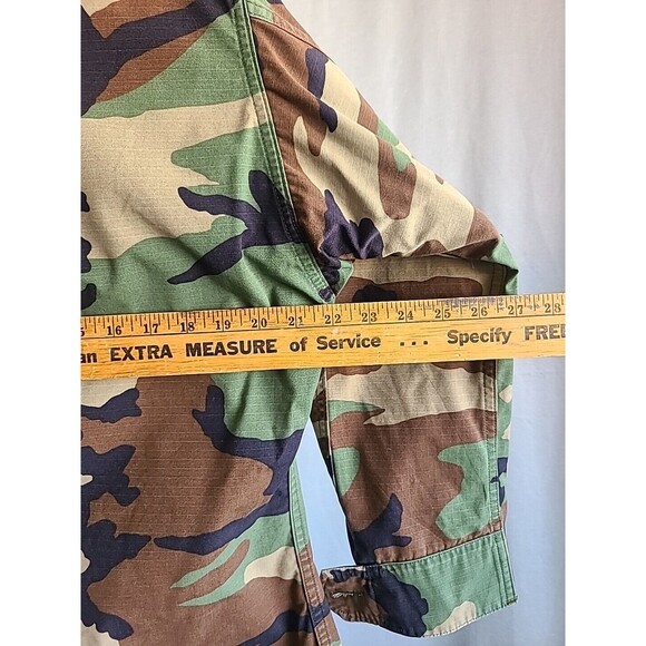 Authentic Air Force Woodland Fatigue Shirt Military Thrifted Streetwear ROTC - Picture 7 of 9